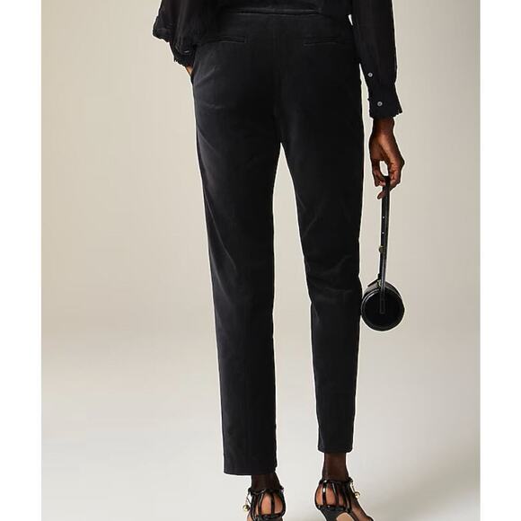 J. Crew Kate slim-fit pant in velvet black size 4 - Picture 2 of 5